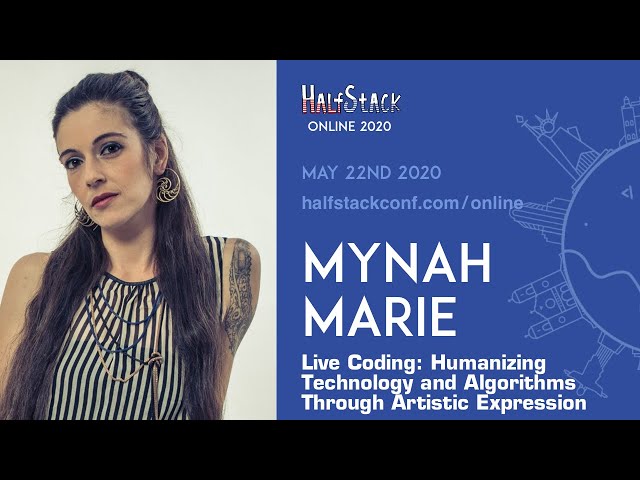 Live Coding Music Performance with Sonic Pi - Mynah Marie - HalfStack Online May 2020