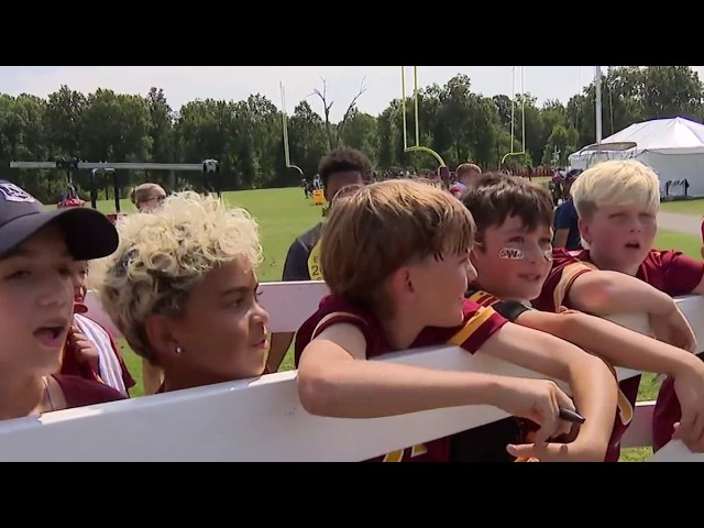 The Commanders' youngest fans get a glimpse of the team for Kids Day | NBC4 Washington