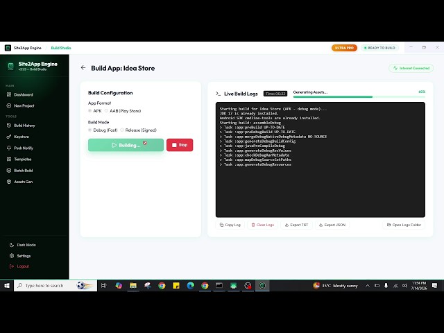 Create Android App From Website Instantly! (No Code Site2App)