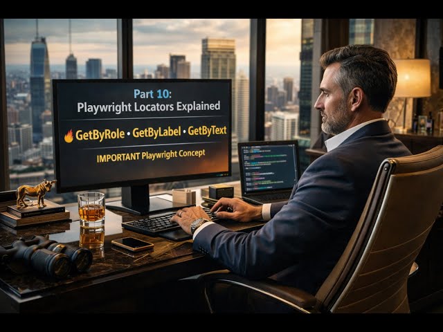 Part 10 Playwright Locators Explained 🔥GetByRole GetByLabel GetByText  IMPORTANT Playwright Concept