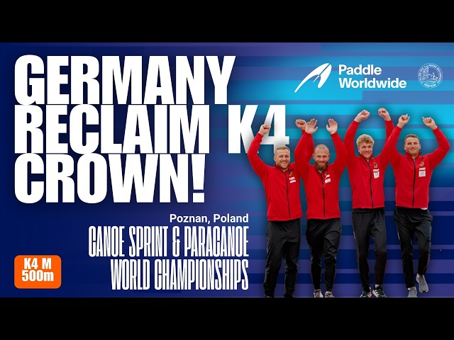 Germany reclaim the men's K4 500m title! / 2026 Canoe Sprint & Paracanoe World Championships Poznan