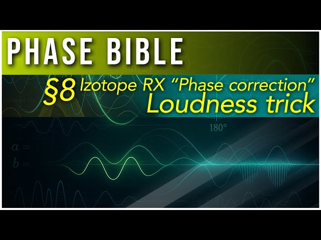 Izotope RX "phase correction" loudness trick