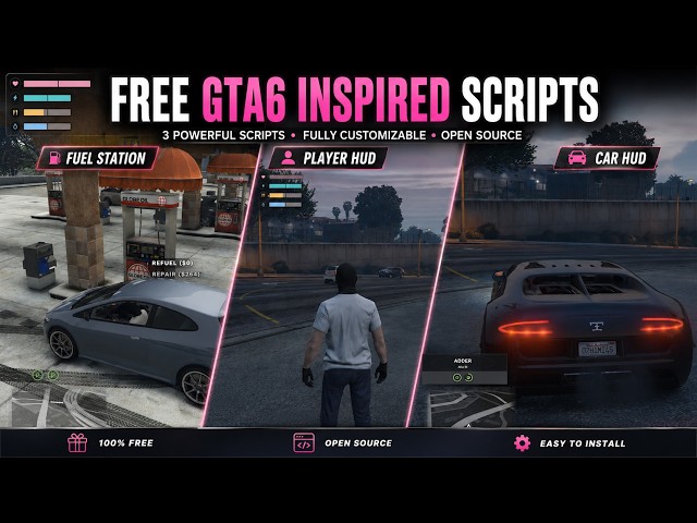Fivem GTA6 inspired Scripts | Free | Open Source | TheFivemShop.com