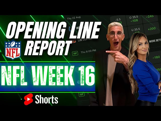 NFL Week 16 Sharp Action: Beat the Market Before Everybody Else! | NFL Opening Line Report  📱