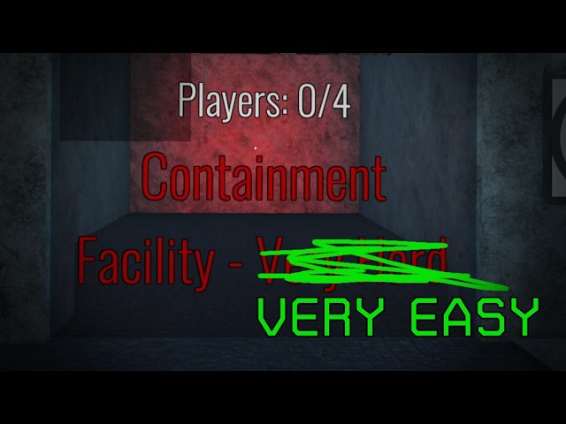 Solo SCP Facility level | Roblox CLEAR