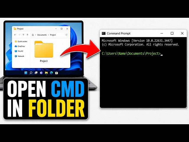 How to Open COMMAND PROMPT in Any Windows Folder