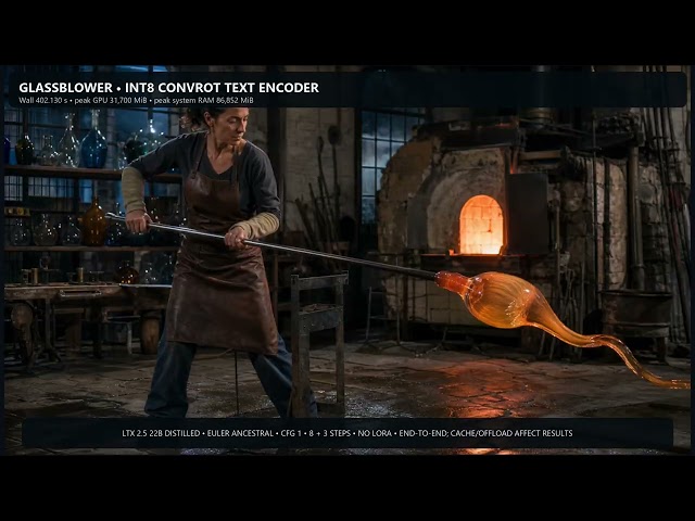 LTX 2.5 Gemma 4 Text Encoder: BF16 vs INT8 ConvRot (RTX 5090)