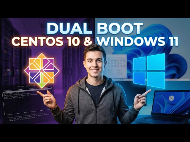 Dual Booting CentOS Stream 10 & Windows 11 | Easiest Way to Install CentOS 10 Alongside Windows 11