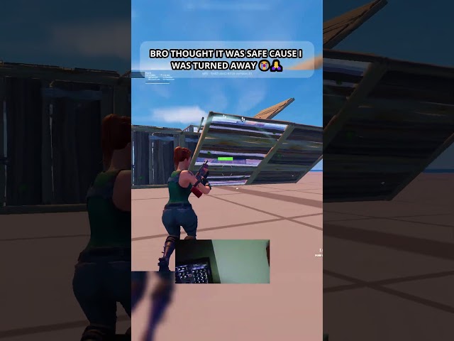BRO THOUGHT IT WAS SAFE CAUSE I WAS TURNED AWAY 😭🙏 #fortnite #fortniteclips #fortnitefunny