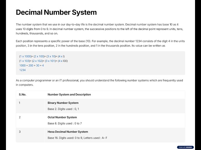 Intro to Computing: The Number System[Topic 02]: Decimal to Binary Conversion