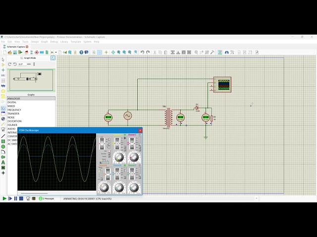 Half Wave Rectifier simulation