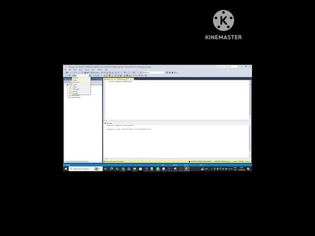 How to create table in sql server and database #sqlserver