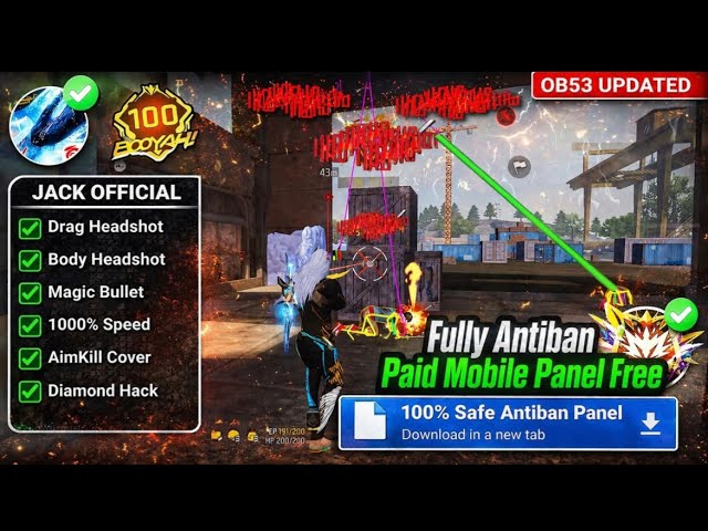 Ob53 Free Fire Panel MobilePanel | Free Fire Hack New2026 | FF Panel