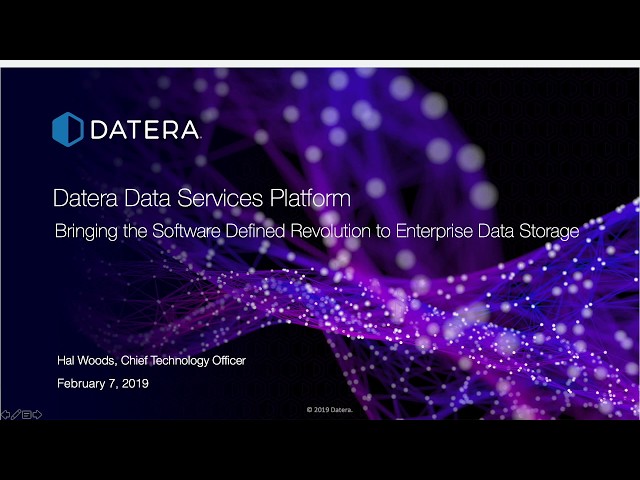 Datera Introduction to Enterprise Software Defined Storage