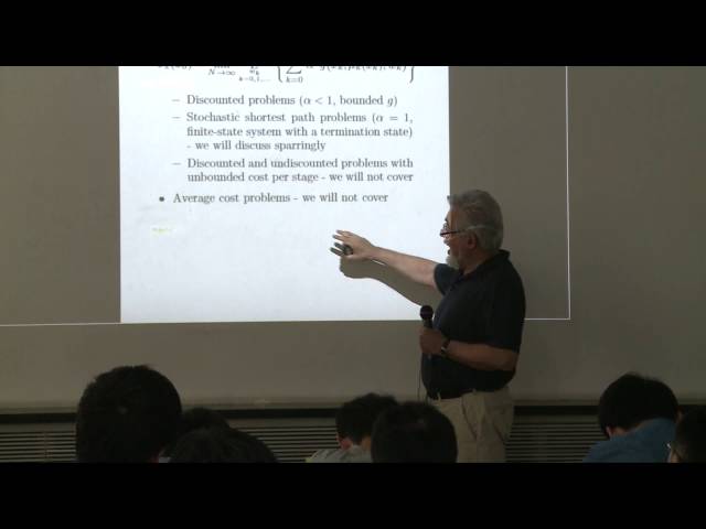 Lecture 1 Part 2: Approximate Dynamic Programming Lectures by D. P. Bertsekas