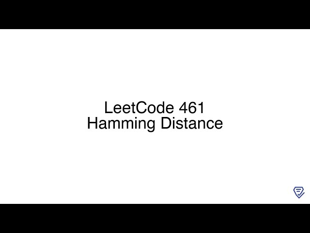 LeetCode 461: Hamming Distance