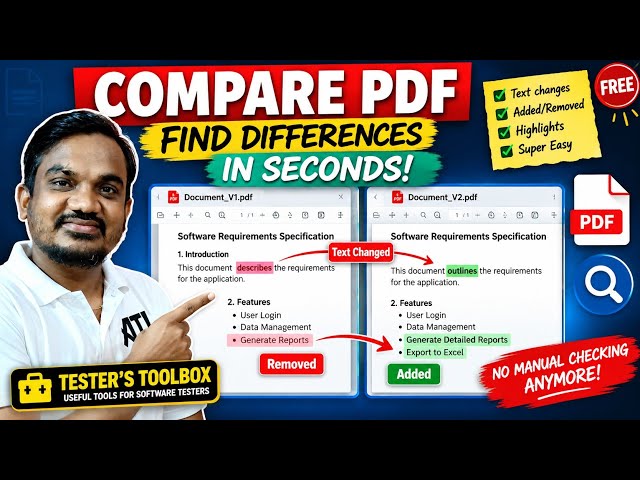 Compare PDF Files in Seconds | Must-Have Tool for Testers