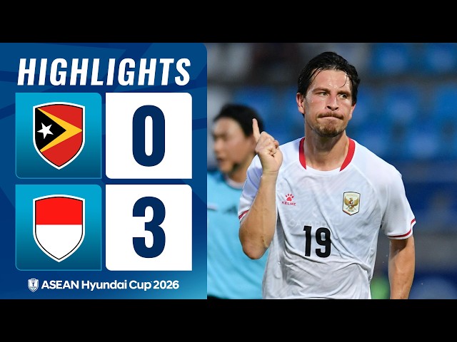 Timor-Leste 0-3 Indonesia | ASEAN Hyundai Cup 2026 | Match Highlights