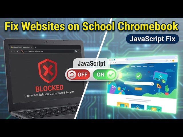 How to Fix Websites Not Loading on School Chromebook (2026) — JavaScript Fixchromebook