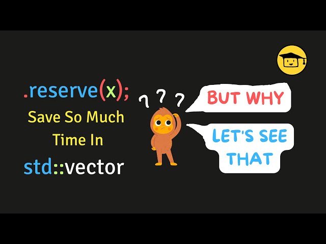 Why std::vector reserve Is vERY iMPORTANT