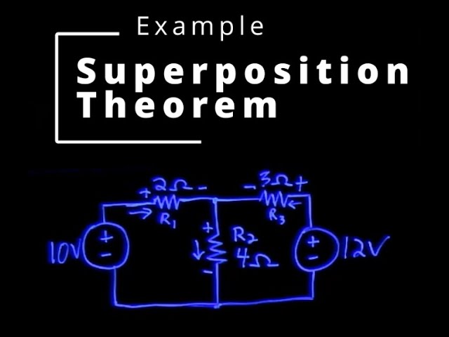Superposition Theorem Example (Electric Circuits)