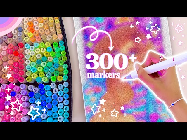 Drawing with ALL 300+ Ohuhu Markers ♡ #2