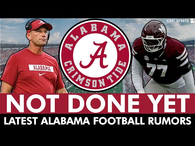 Alabama Football NOT DONE In Transfer Portal: Bama Favorites For OT Transfer & WR Targets In Play