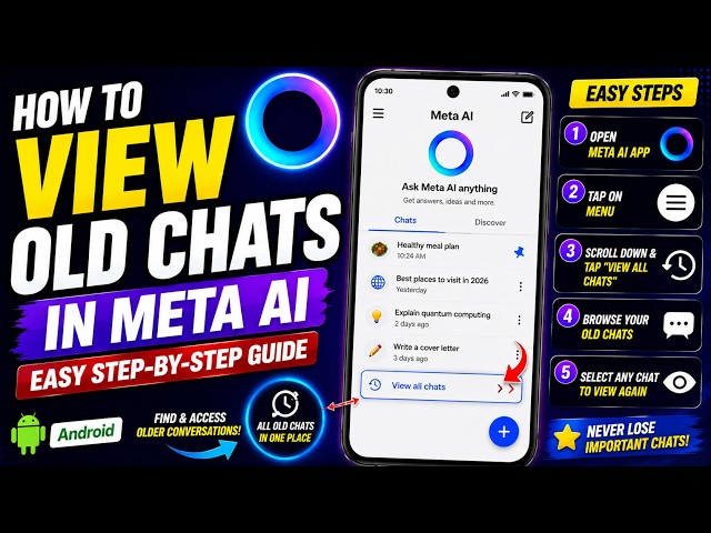 How to View Old Chats in Meta AI | Easy Step-by-Step Guide
