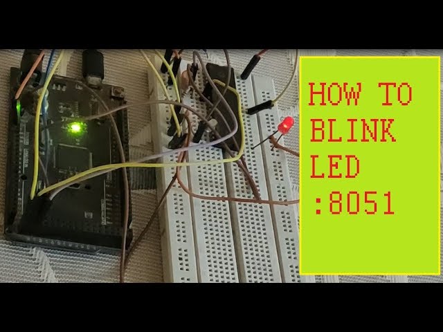 How to  Blink LED using 8051.
