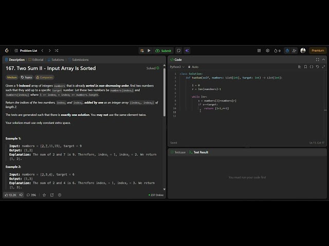 Two Sum II | LeetCode 167 | Two Pointers Explained Clearly | Easy ➜ Medium | Day 10 | 47 / 1000 🚀
