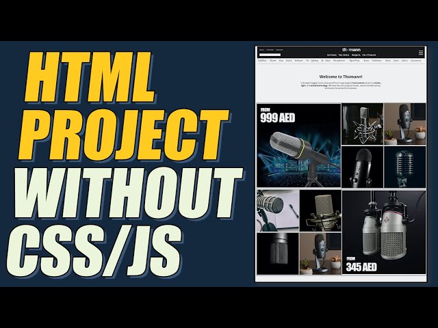 Learn HTML by creating professional website only in HTML | NO CSS | NO JAVASCRIPT | Urdu/Hindi