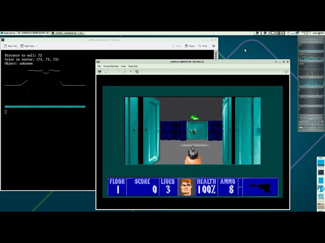 Dumb computer vision demo in Wolfenstein 3D