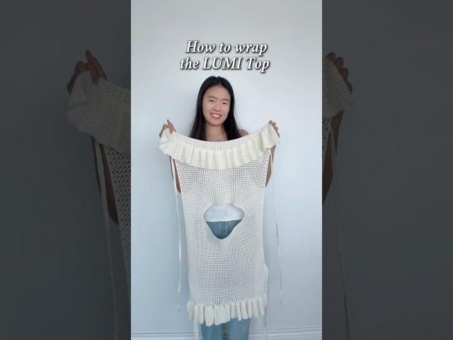 How to Wrap the LUMI Wrap Top ✨ #crochet #crochetpattern #wraptop