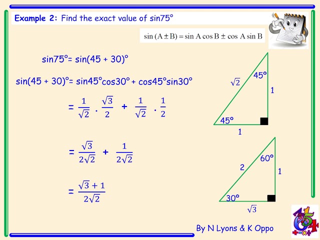 Higher Mathematics Trigonometry Video 5 - Compound Angles Sine Rules