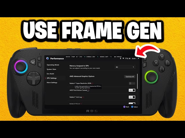How to use Frame Gen on ROG Xbox Ally X - Fastest Guide