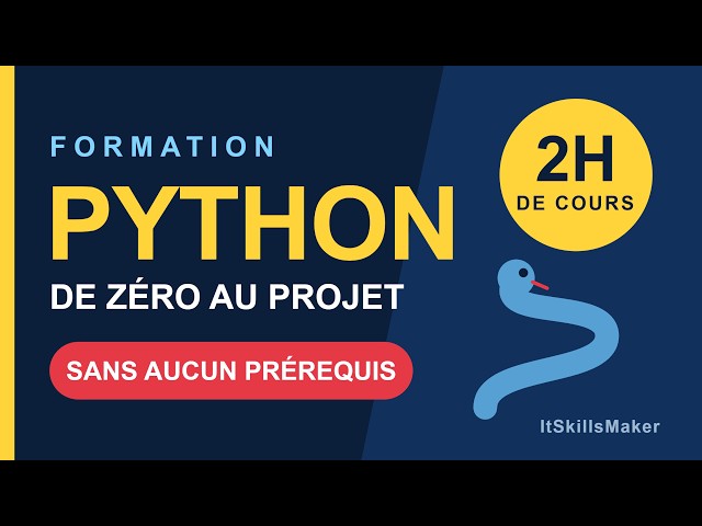 Formation Python Complète pour Débutants (2h) — De Zéro au Projet