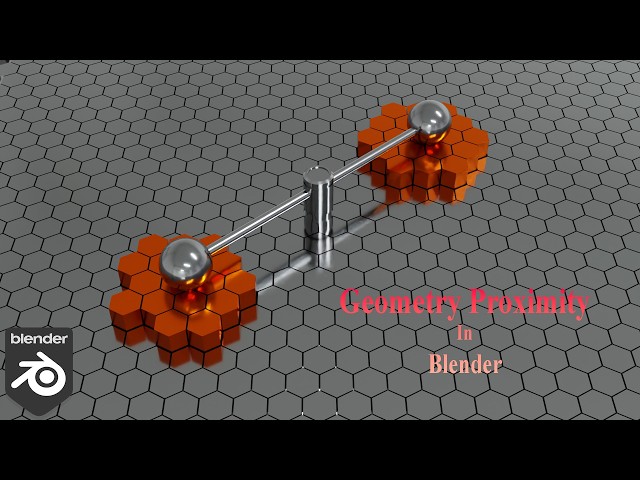 Proximity In Blender with geometry nodes