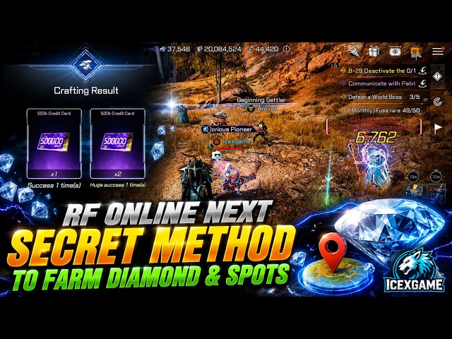 RF Online Next Secret Method To Farm Diamond & Spots