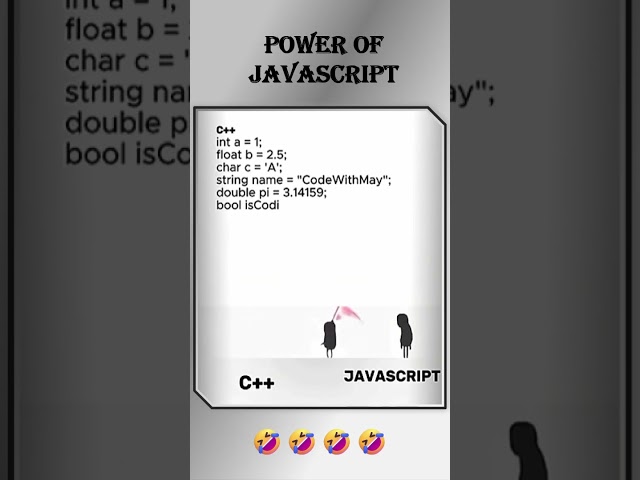 JavaScript vs C++ -- Who’s the Real👑 Boss? #javascript #comedy #myheroacademia #htmlcssjavascript