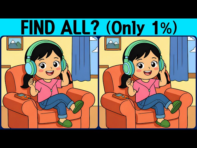 [Spot the Difference Brain Training] Find them all and prove your smartness.