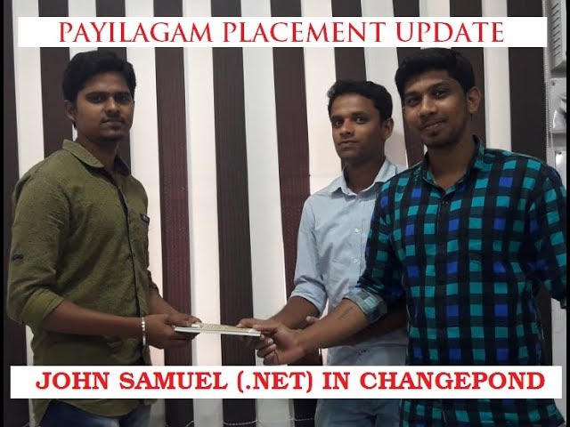 Payilagam Placement - John Samuel(Changepond) - .NET Training in Chennai