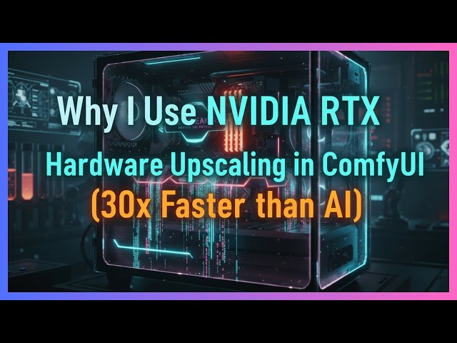 Why I Use NVIDIA RTX Hardware Upscaling in ComfyUI (30x Faster than AI)