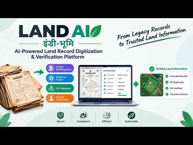 Land AI (इंडी-भूमि) | AI-Powered Land Record Digitization & Verification