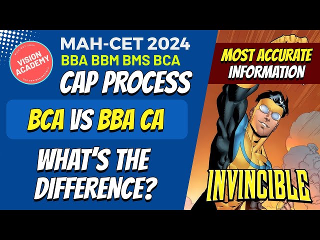 BCA vs BBA CA 🔥 What's the difference? Which one you should choose? CAP for BBA BMS BBM BCA
