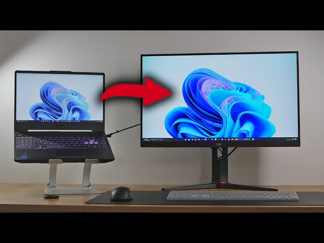 How to Connect Your Laptop to a Monitor on Windows 11, QUICK and EASY!