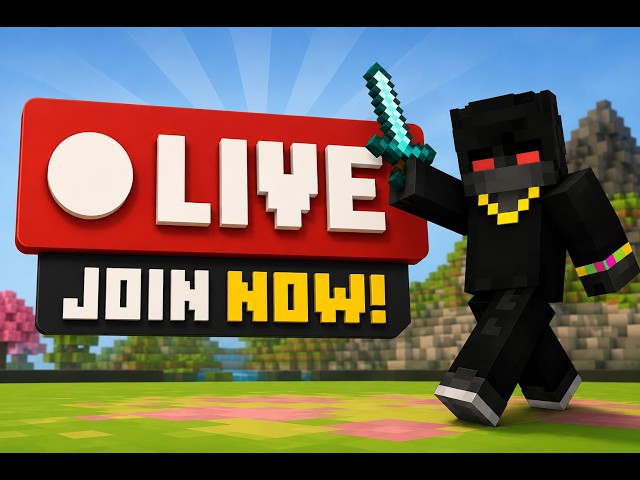 DARK MC NEW CHALLANGE || JAVA/BEDROCK 24/7 #minecraft #java #pocket #live