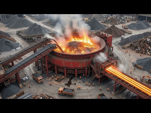 Inside the Steel Factory – How Wire Rods Are Made From Iron Ore Mining (Full Process)