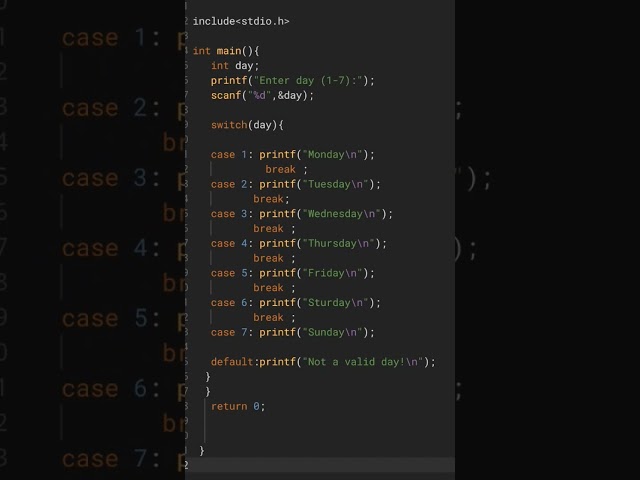 #computer #coding#c language #Using program switch case