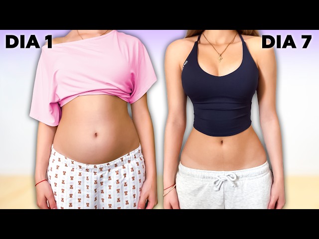 How to Get a TINY WAIST and FLAT ABS in 7 DAYS - At-Home Waist Slimming Routine | Pau Fit