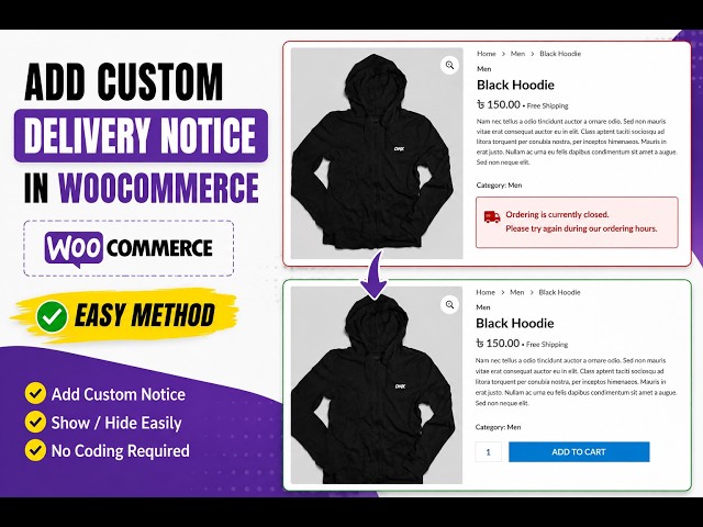 WooCommerce Restaurant Ordering Time Set করুন | Timed Add to Cart Plugin Setup
